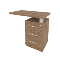 Тумба FIRST приставная с топом правая KTP-1 R 900х500х765